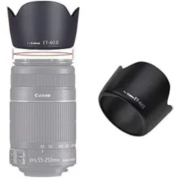 SHOPEE Combo ET60 II Flower Lens Hood & 58mm Flower Lens Hood & 2pcs 58mm UV Lens Filter Camera Lens Kit for (18-55mm is & 55-250mm is Lens) image 3