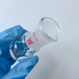 [3 Pack] CS Labglass 25ml Single Neck Round Bottom Flask with 24/40 Standard Taper Outer Joint, Borosilicate Glass Boiling Flask, Lab Glassware image 5