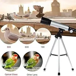 KANABEE 90X Astronomical Refractor Telescope Optical Glass Metal Tube with Tripod image 2