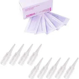 HEAVENGLOW Set of 200pcs 1R&5R Needles Permanent Makeup Machine Pen+200Pcs Tips image 2