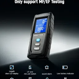 ERICKHILL EMF Meter, Detects Electric and Magnetic Fields, Handheld Digital EMF Detector with LCD Display, Sound-Light Alarm, Rechargeable Battery for Home, Office, and Appliances (Blue) image 5