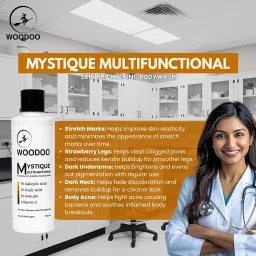 WOODOO Mystique Body Wash | Refreshing Daily Cleanser for Smooth & Soft Skin | 200ml image 3