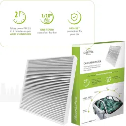 Airific Car Cabin Filter | Car AC Filter | Car Air Purification | Removes PM2.5, PM10, Bacteria, Germs, Virus (Maruti, Maruti Ciaz Ertiga(2ndGen)/Swift(2ndGen)/SwiftDzire(2ndGen)/Vit Breza(CAS605)) image 4