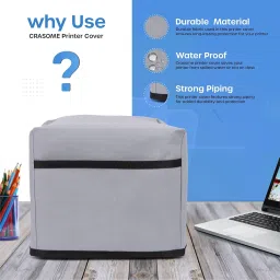 Crasome Dust & Water Proof Printer Cover for Brother Ink Tank DCP-T535DW / DCP-T530DW / DCP-T436W / DCP-T430W (Grey) image 4