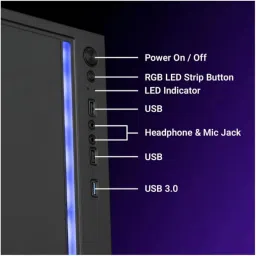 POWERDESK Desktop Computer Set, i3 4th Gen, 16 GB RAM, 256 GB SSD, 1 TB HDD, 22" HD LED Monitor,hmk Keyboard & Mouse, WiFi, Windows 10 Pro, MS Office(16-256-1TB) (i3_4th(16-256-1TB)) image 4