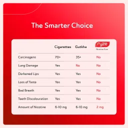 RYZE Nicotine Gum 2mg | Pack of 5 (45 gums) | Royal Paan | Freedom from Smoking & Tobacco | Easy on Throat | WHO & FDA Approved | Sugar Free | Teeth Whitening image 2