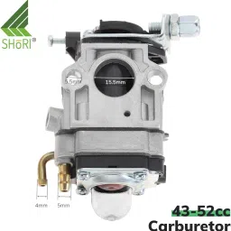SHoRI Heavy-Duty 52CC Carburetor Compatible with MP15, 43CC, 52CC Brush Cutter Grass Trimmer | Aluminum Alloy Carburetor for 1E40-5 Engine image 4