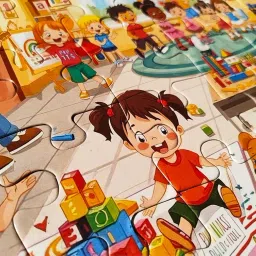 PENTAMARK 35 Piece Jigsaw Puzzle for Kids, Educational and Brain Booster Puzzle Toy for Toddlers Age 2 Years & Above, Early Learning Brain Development Game - 18 x 12 inch (Play School Puzzle) image 2