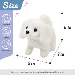 Hopping Walking Bunny Toy with Sounds, Jumping Dog Wiggling Ears,Twitching Mouth and Nose, Educational Interactive Bunny Dog Toy for Baby Kids (White) image 2