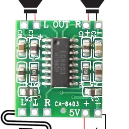 UNIVERSAL HUB PAM8403 Super Mini Digital Amplifier Board Set 2 * 3W Class D Digital 2.5V to 5V Power Amplifier Board kit (Pack of 2)� image 2