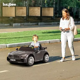 BAYBEE Spyder Pro Battery Operated Car for Kids, Baby Rechargeable Big Battery Ride on Toy Kid Car with Music & Light | Electric Car for Kids to Drive 2 to 6 Years Boy Girl (Spyder ASH) image 1