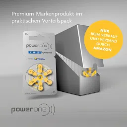 Power One Size 10 Zinc Air Hearing Aid Batteries (60 batteries) image 1