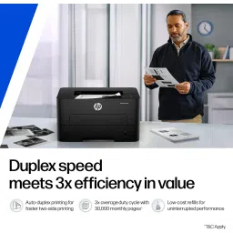 HP 303dw Auto Duplex WiFi Laser Printer (New Launch), 30 PPM, 256 MB Memory, Black image 3