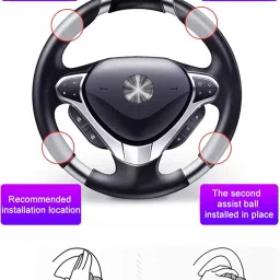 KASHA TREDS Steering Wheel Knob Spinner,Universal Driving Steering Wheel Knob,Metal 360 Degree Steering Wheel Spinner,Car Power Handle Spinner Driving Helper image 5