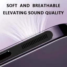 Anks Creation Metal Speaker Dustproof Anti Dust Sticker Compatible for iPhone 16/16 Plus/ 16 Pro / 16 Pro Max (Silver) image 3