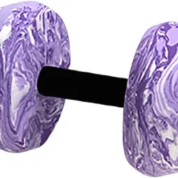 Aquatic Exercise Dumbbell Men Women Professional Portable EVA Water Dumbbell Purple White image 1