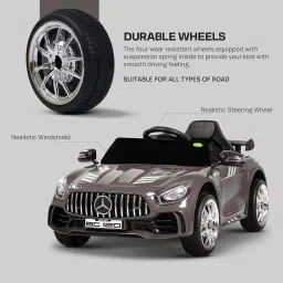 BAYBEE Spyder Pro Battery Operated Car for Kids, Baby Rechargeable Big Battery Ride on Toy Kid Car with Music & Light | Electric Car for Kids to Drive 2 to 6 Years Boy Girl (Spyder ASH) image 5