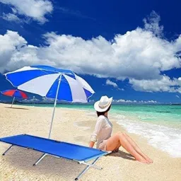 Folding Alloysteel Bed for Single Person Sleeping Foldable Stainless Steel Cot Frame Heavy Duty Fabric Strong Cloth for bedroom,Terrace,Balcony,Outdoor (A3) image 1