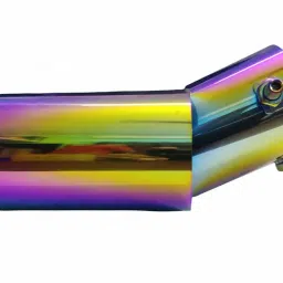 CARIZO High Performance 60mm Inlet Dual Exhaust Muffler Tip Burnt Blue TF-2201(D), Car Exhaust Upgrade Compatible with Maruti Suzuki Grand Vitara Brezza image 2