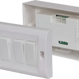 TEQOOZ® WiFi 4 Node (3 Light + 1 Fan Regulator) Smart Switch Module | Retrofit - Fits Behind Any Switch Board | Works with Smart Life App, Alexa, Google, Siri image 1