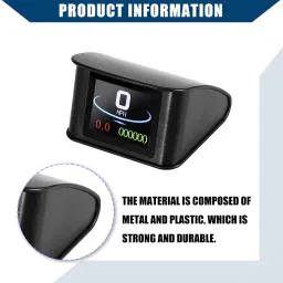 Hihaha Mini HUD Head Up Display Car Dashboard Digital Speedometer with OBDII EUOBD/Outside Multifunction Data Display Error Alarm TFT LCD Display for Car/Durable 2.2 Inch / 1 Set image 5