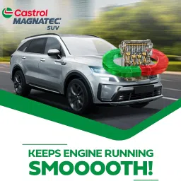 Castrol MAGNATEC SUV 5W-40 - Engine Oil (3L Pack) - Full Synthetic, BS6 Ready, API SP, ACEA C3, Dualock Technology for Petrol/CNG, Hybrid and Diesel Cars image 4