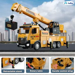 FunBlast Crane Toys for Kids - Derrick Truck Simulation Model Toy Truck, Electric Vehicles Toys with Forward/Backward Function Light and Sound for Kids Age 3+ Years (Multicolor) image 5