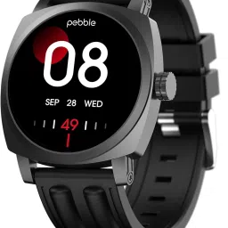 Pebble Newly Launched Endure 2 1.43” AMOLED Display Smartwatch with Always-On Display, Bluetooth Calling, Heart Rate & SpO2 Monitoring, Rugged Build, Multiple Sports Modes, DIY Watch Faces (Black) image 1