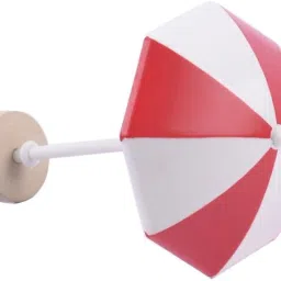 FABLOFT DIY Handcrafted Dollhouse Beach Miniature Umbrella Sunshade Models Red+S image 3
