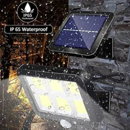 Akshify Solar Lights Outdoor with Remote, 3 Modes, Adjustable Panel & 16.4Ft Cable, Waterproof Wall Light image 2