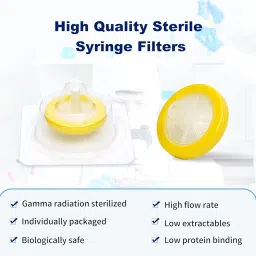 zoomto Sterile Syringe Filter PES 50 Pack, 0.22um Pore Size, 25mm Membrane Diameter, Hydrophilic Filtration High Throughput Sterile Packed Individually image 5