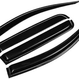 Old Wagon R Door Visor Cum Side Window Deflector Cum Rain and Wind Deflector for Set of 4 Pcs Unbreakable Door Visor/Rain Visor/Wind Visor image 1