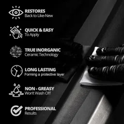 Crystal Coating for Car & Bike Plastic Parts | PVC Restorer & Dashboard Cleaner Polish | Revitalizing Coating With Shining Polish (Pack Of 2) image 2