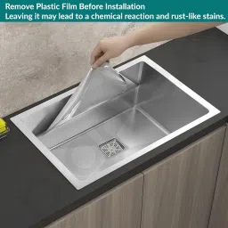 Plantex Heavy Duty Stainless Steel Double Bowl Sink For Kitchen/Handmade Kitchen Sink with 25 Years Warranty by Plantex/Sink with Coupling, Hose Pipe and Drying Rack (Silver Matt - 37x18x9 Inches) image 5