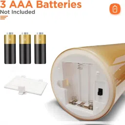 VERVENIX Set of 3 LED Swing Flameless Candles with Remote & Timer | Battery Operated 3D Wick Pillar Lights for Diwali, Wedding, Home Party & Festive Decoration (Warm White) image 2