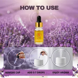 Aarti Lavender Fragrance Oil | 15 ml | Aroma Oil for Home Fragrance | Best for Aromatherapy | Helps in Meditation | Used in Diffusers, Candles, Air Fresheners, Soaps image 4