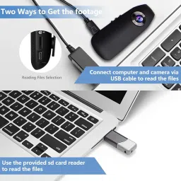 Veralyxa Body Cam, 1080P Mini Body Camera, No WiFi Small Camera with Built-in 32GB TF Card, 3-7 HR Battery Life, Motion Detection, Support Time Stamp, Wearable Mini Cam for Cycling/Travel/Delivery image 5