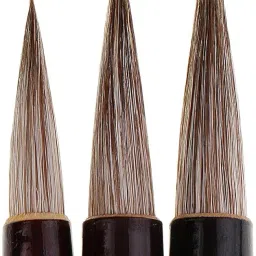 Enakshi® 3 Pieces Solid Wood Chinese Calligraphy Brush Panting Writing Tools|Collectibles | Pens & Writing Instruments | Calligraphy Tools image 3