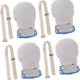 HEAVENGLOW 4x Control Mitts Restraint Hands Gloves Patient Breathable Soft Palm Padded image 2