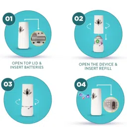 Air Wick 250 ml (Buy 3 Get 1 Free) - Sea Wood & Driftwood (Turquoise Oasis) Freshmatic Automatic Air Freshener Refill | 2600 Sprays Guaranteed | Ideal for Bathrooms, Rooms, and Automatic Freshening image 5