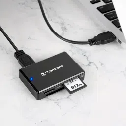 Transcend TS-RDF8K2 USB 3.1 Gen 1 SDXC/SDHC UHS-I, microSDXC/SDHC UHS-I and CompactFlash Memory Cards Multi Card Reader USB Type-A image 3