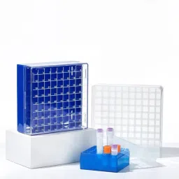 Cryo Cube Box (100 Places) for 1ml & 1.8ml Cryo Vials – Durable CryoBox Vial Rack (Pack of 4) for Laboratory Storage image 3