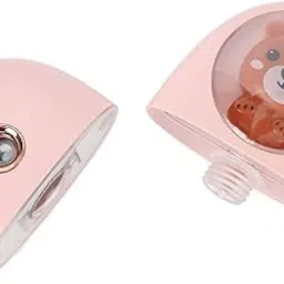 Facial Mist Sprayer, Cute Animal Mini Face Steamer Portable Facial Mist Sprayer Facial Steamer for Travelling 35ml 500mah (White) image 5