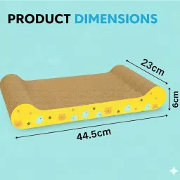 Tails Of Joy Cat Scratcher Pad 2 in 1 for Indoor Cats – Reversible Corrugated Cardboard Scratch Board, Durable Cat Scratching Toy, Sofa & Furniture Protector – Eco-Friendly Pet Supplies, Play & Rest image 1