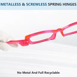 Eyekepper Cat Eye Reading Glasses with Screwless Spring Hinges Metalless 6 Pack for Women Large Thick Frame Readers +1.50 image 1