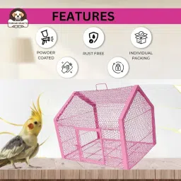 Spacious Parrot Cage by PUNJAB SHAKTI — Large Bird Cage with Perch & Feeder, Durable & Easy to Clean, Ideal for Parrots, Cockatoos & Other Birds image 4