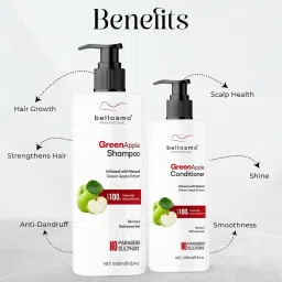 bellosmo PROFESSIONAL Apple Shampoo And Conditioner Combo With Natural Apple Extracts For Soft Smooth And Manageable Hair-(Shampoo-500 ML,Conditioner-250 ML)-500 ml image 5