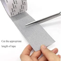 Window Screen Repair Kit Tape,Strong Adhesive & Waterproof Fiberglass Covering Mesh Tape for Covering Window Door Tears Holes Screen Patch Repair Kit (200CM X 5CM) (net Tape) image 1