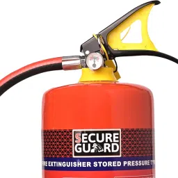 Secure Guard ABC Powder Type 4 Kg Fire Extinguisher Red Premium Fire Extinguisher ISI Mark with Wall Mount Hook for Home, Kitchen, Office, School and Industrial Use (8) image 2