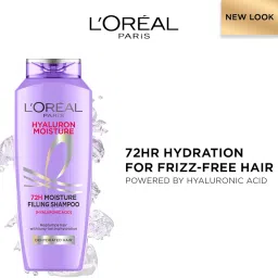 L Oréal Paris Moisture Filling Shampoo, With Hyaluronic Acid, For Dry & Dehydrated Hair, Adds Shine & Bounce, Hyaluron Moisture 72H, 200ML. image 1